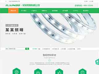 泰安照明材料公司网站模版，照明材料公司网页演示